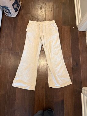 Urban Outfitters Wide-Leg Drawstring Sweatpants - Light Beige